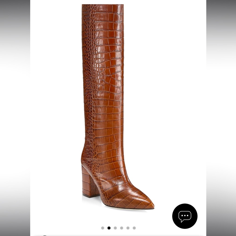 Paris Texas Croc Embossed Boot